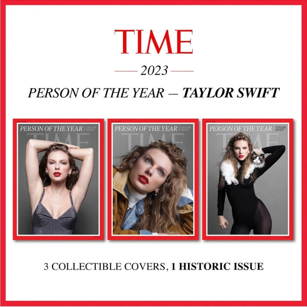 TIME Magazine Taylor Swift Person of the Year magazines Set of all 3 covers NWT